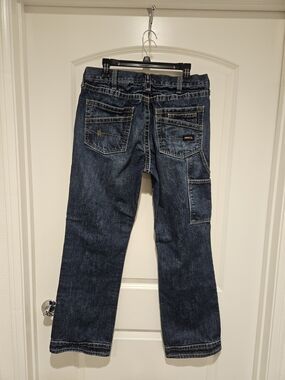 Ariat Dark Blue Straight-Leg Women’s Jeans with Utility Pocket # 933